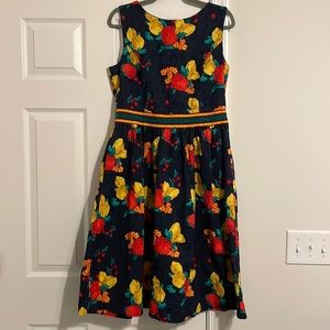 Eva Mendes NY&Co Fruit Lemon Print Dress